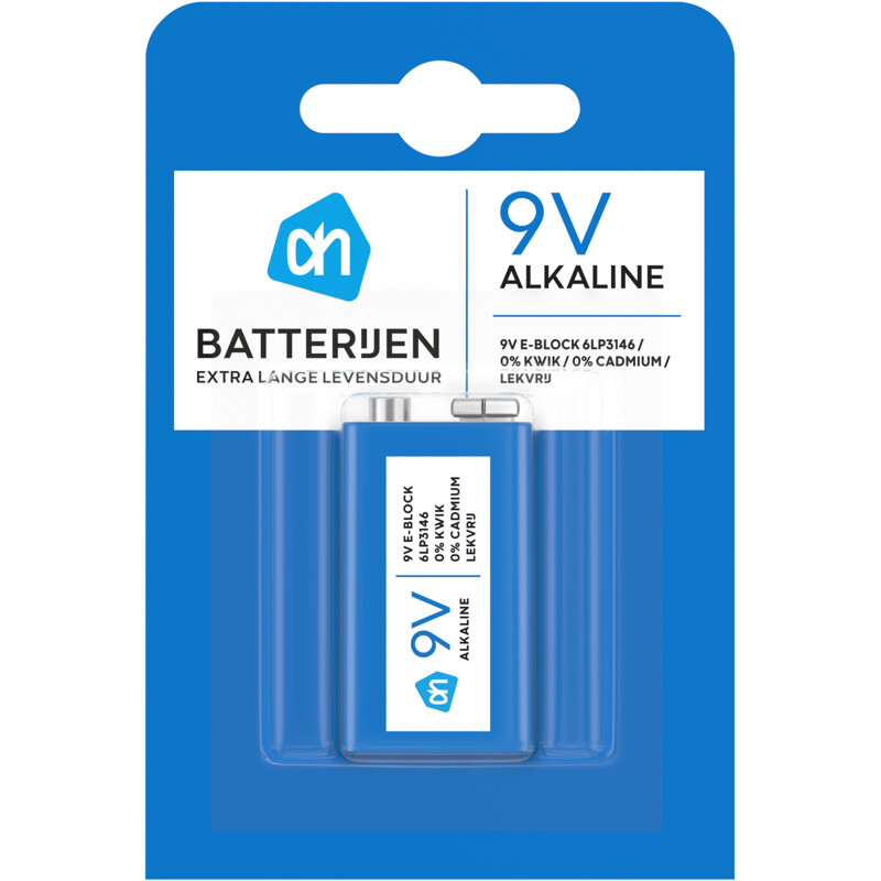 AH 9V alkaline batterijen