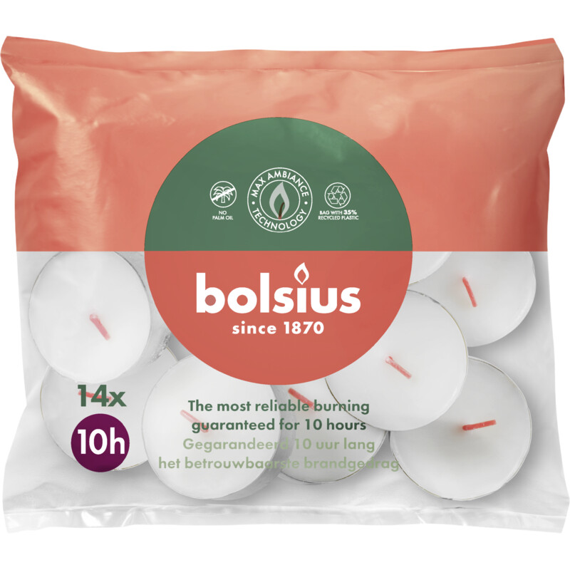 Bolsius Theelichten maxi 10 uur