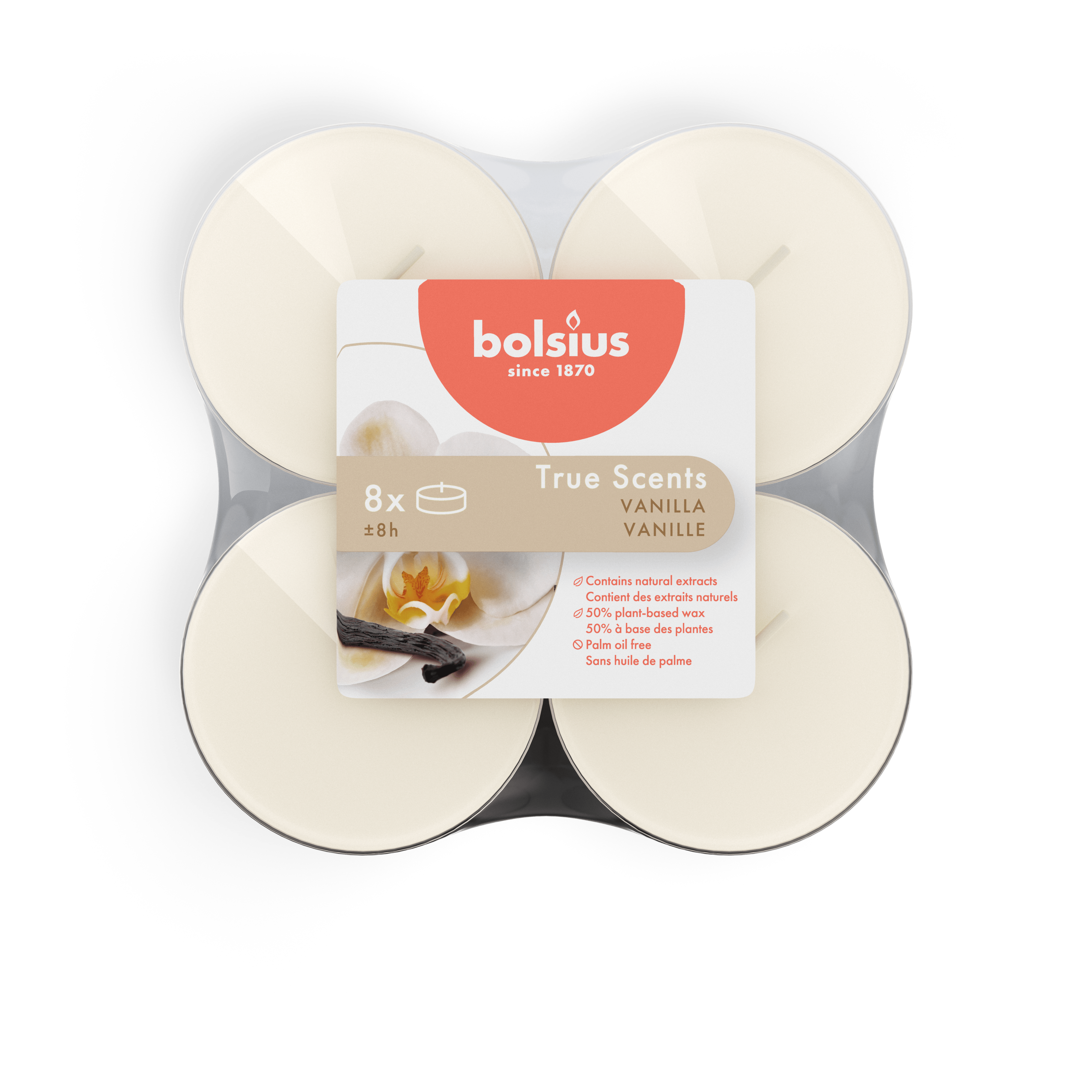 Bolsius True scents maxi geurtheelichten vanille