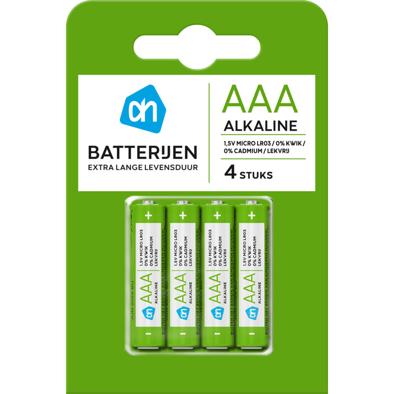 AH AAA alkaline batterijen