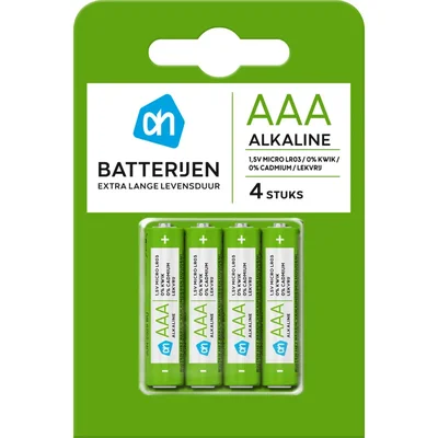AH AAA alkaline batterijen