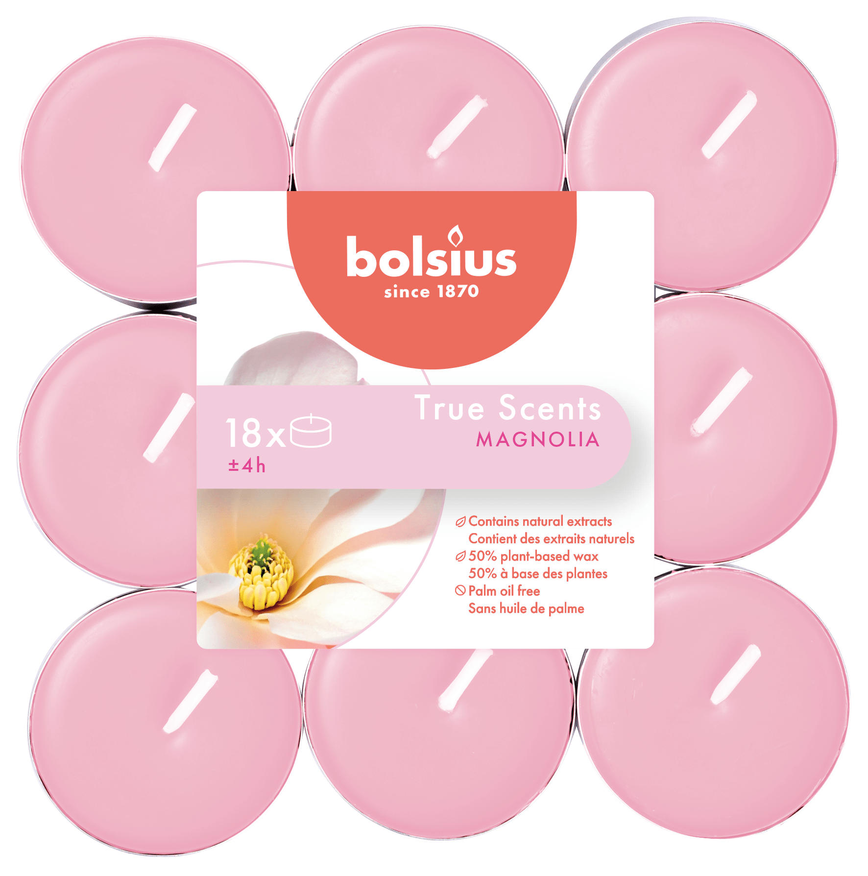 Bolsius Geurtheelicht maxi true scents magnolia