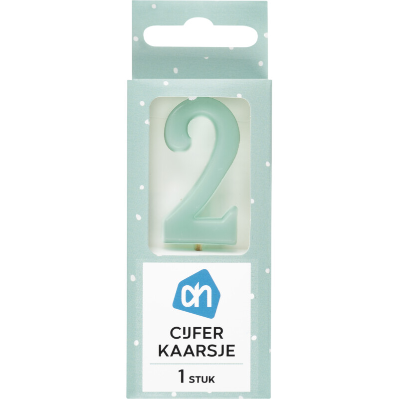 AH Kaars cijfer 2 kleur