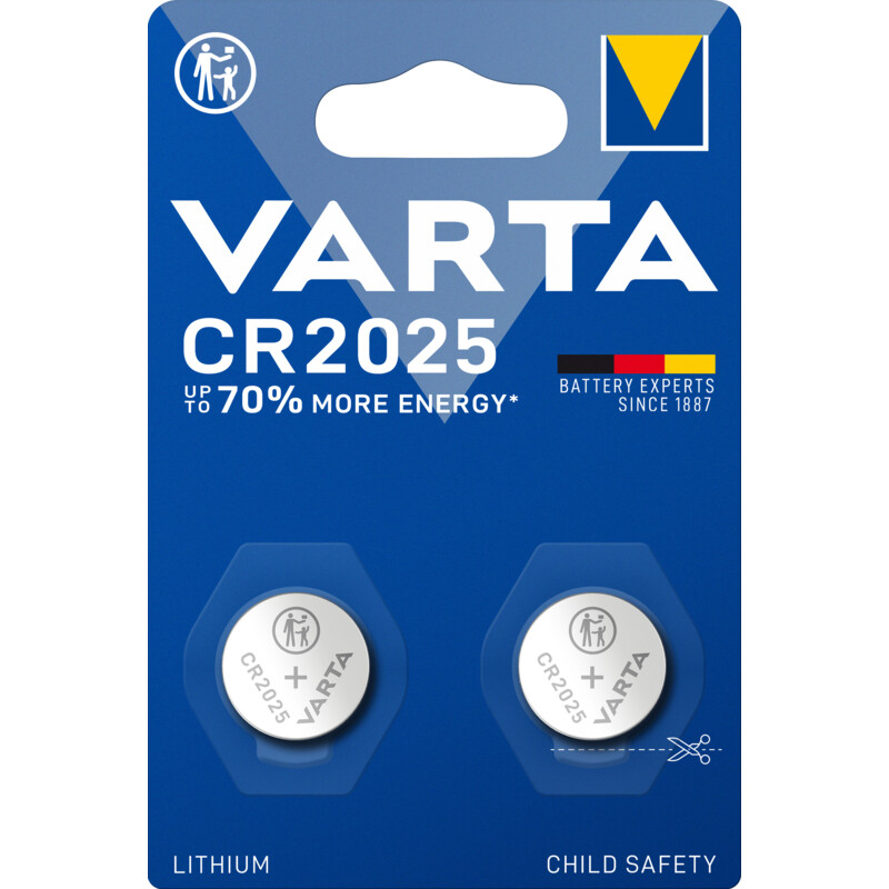 Varta Knoopcelbatterij lithium CR2025