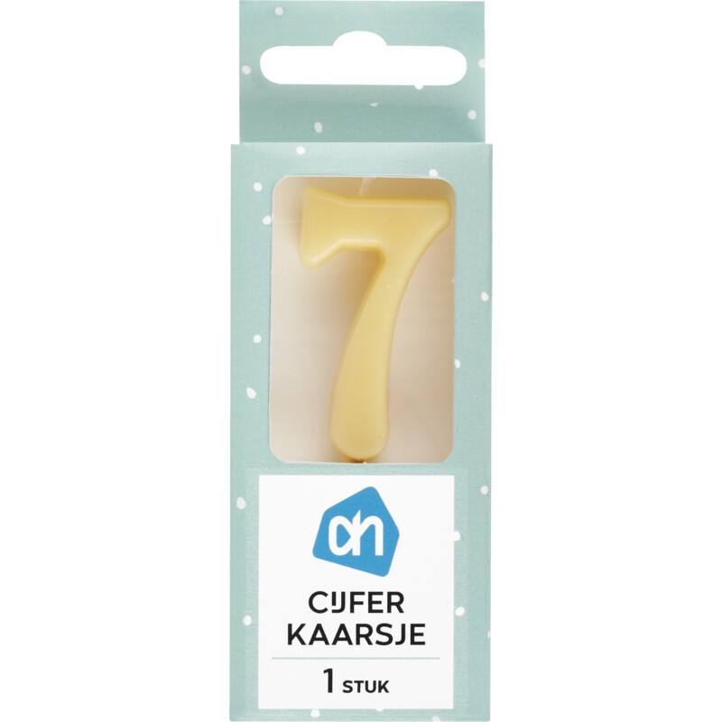 AH Kaars cijfer 7 kleur