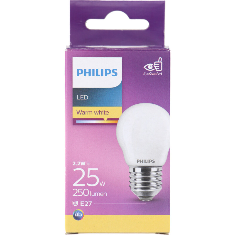 Philips Led fil kogel mat E14 25W