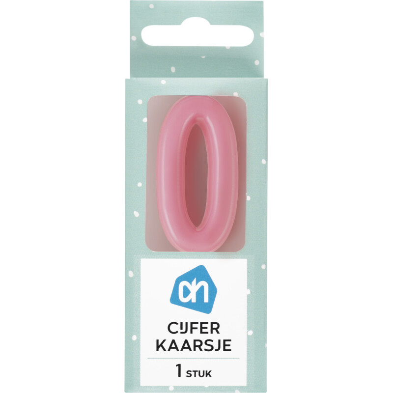 AH Kaars cijfer 0 kleur