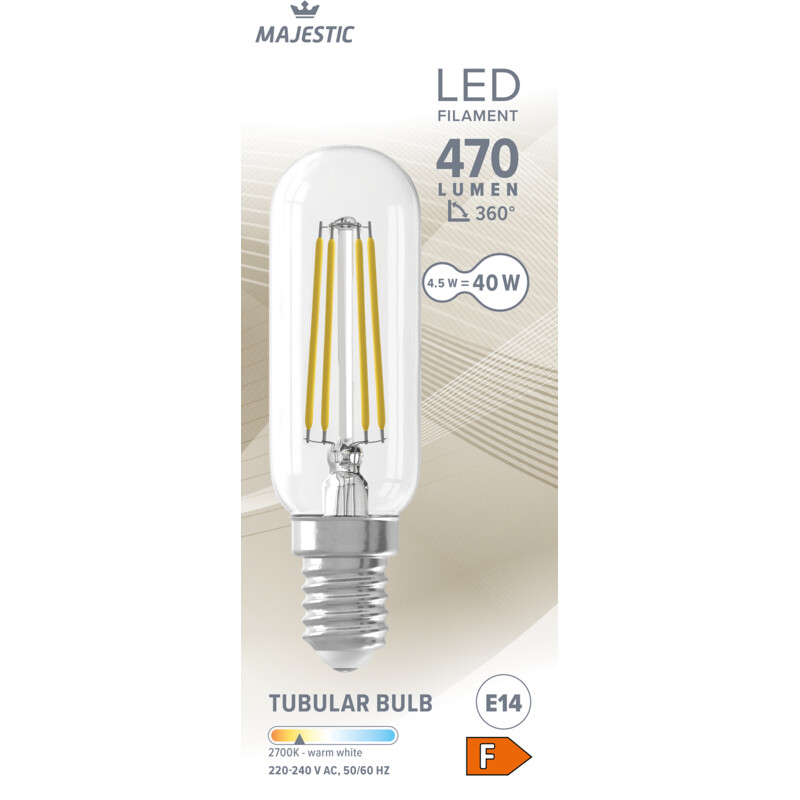 Majestic Led fil buis E14 40W
