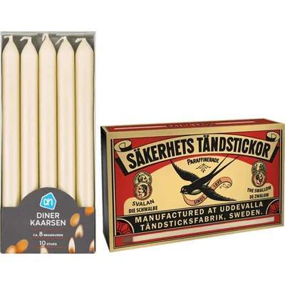AH Dinerkaars ivoor en lucifers pakket