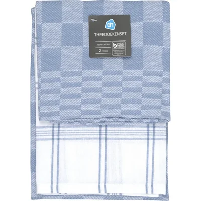AH Theedoekenset blauw