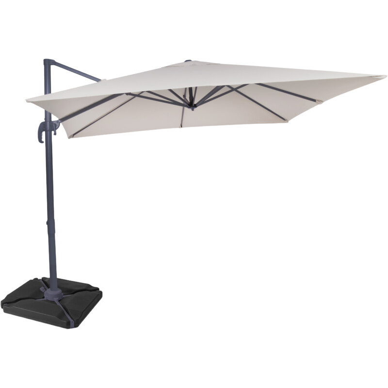 AH Zweefparasol met voet beige