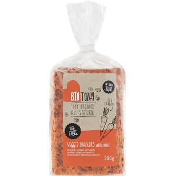 BioToday Groente Crackers met Wortel 200 g