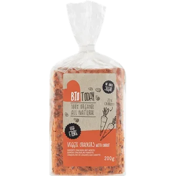 BioToday Groente Crackers met Wortel 200 g