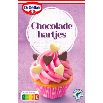 Dr. Oetker Chocoladehartjes versiering 45 g