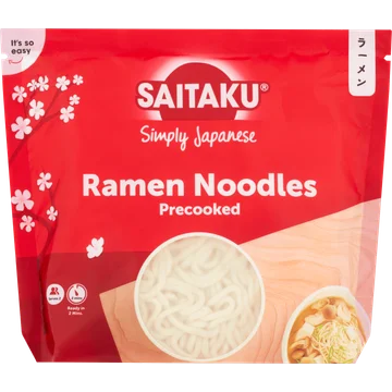 Saitaku Simply Japanese Ramen Noodles Precooked 2 x 150 g