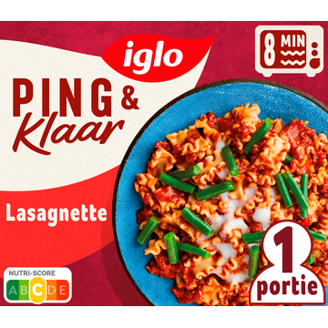 Iglo Ping & Klaar Lasagnette met sperziebonen 380 g