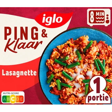 Iglo Ping & Klaar Lasagnette met sperziebonen 380 g