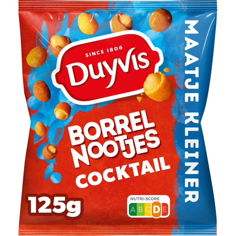 Duyvis Borrelnootjes Cocktail Pinda Noten 125 gr
