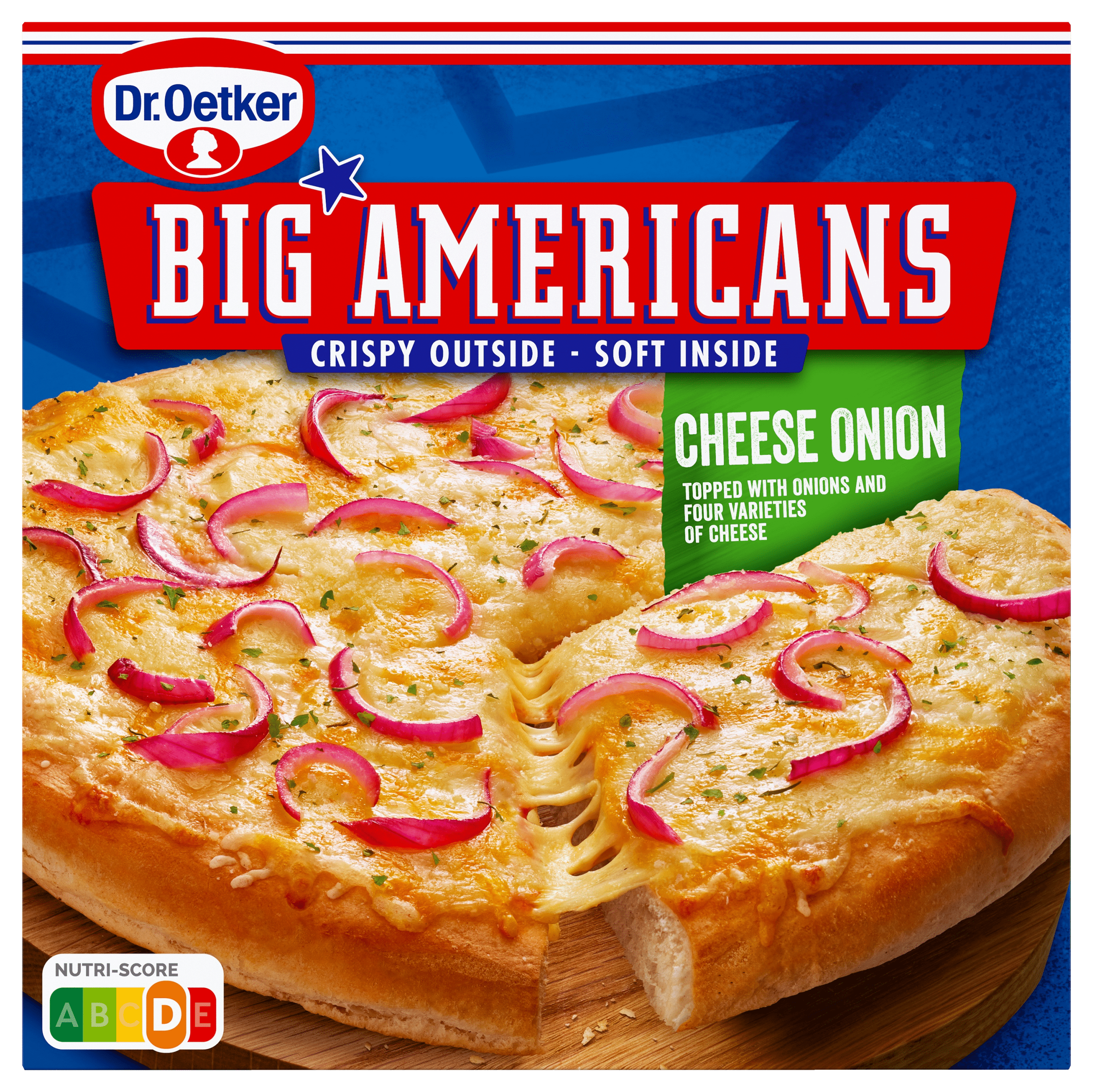 Dr. Oetker Big Americans Pizza Cheese Onion 385 g