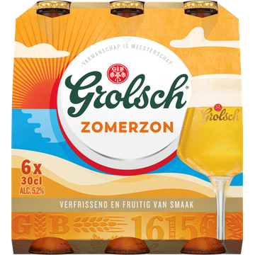 Grolsch Zomerzon Flessen 6 x 300 ml