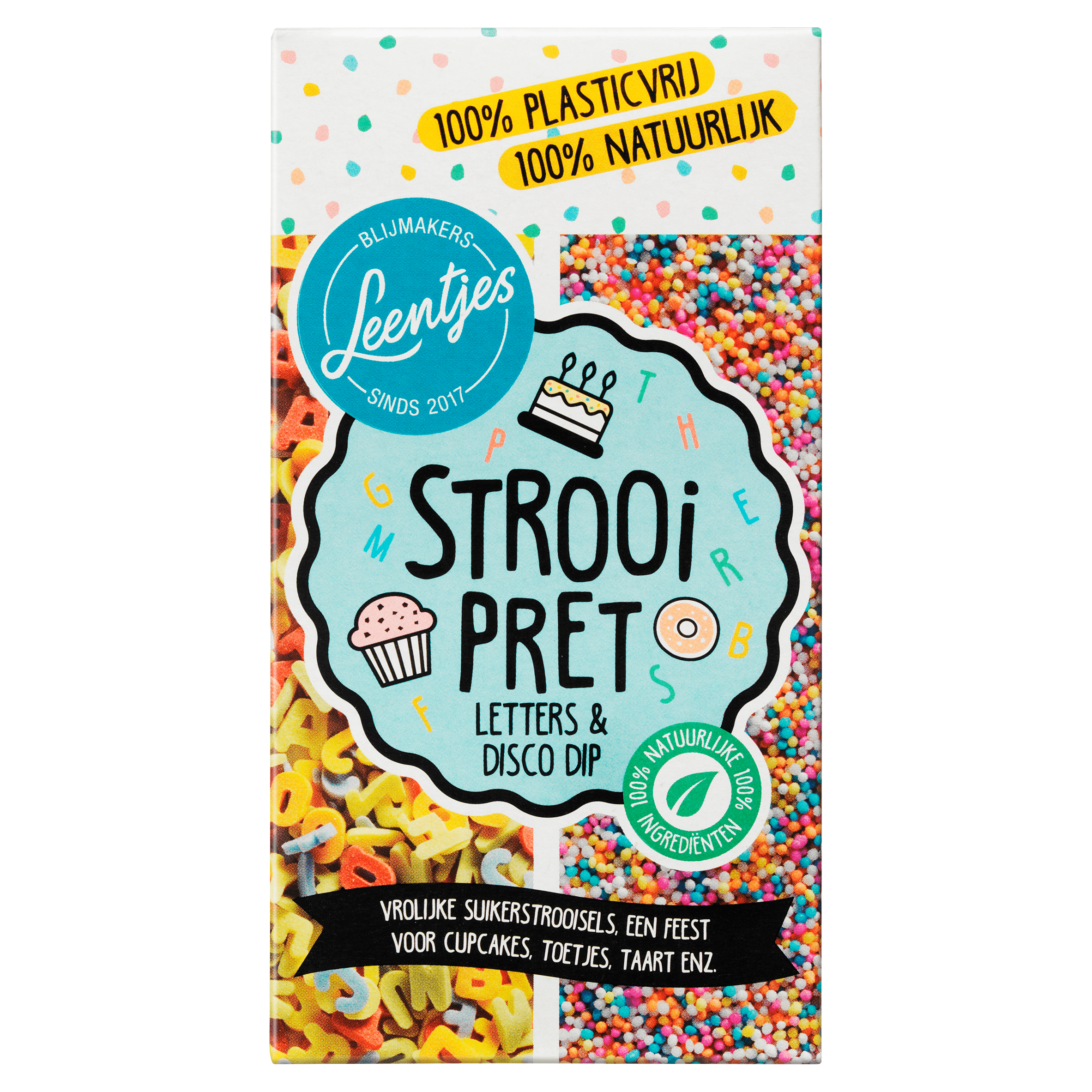 Leentjes Strooi Pret Letters & Disco Dip 120 g
