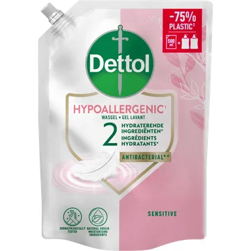 Dettol Sensitive Wasgel Navulling 500 ml