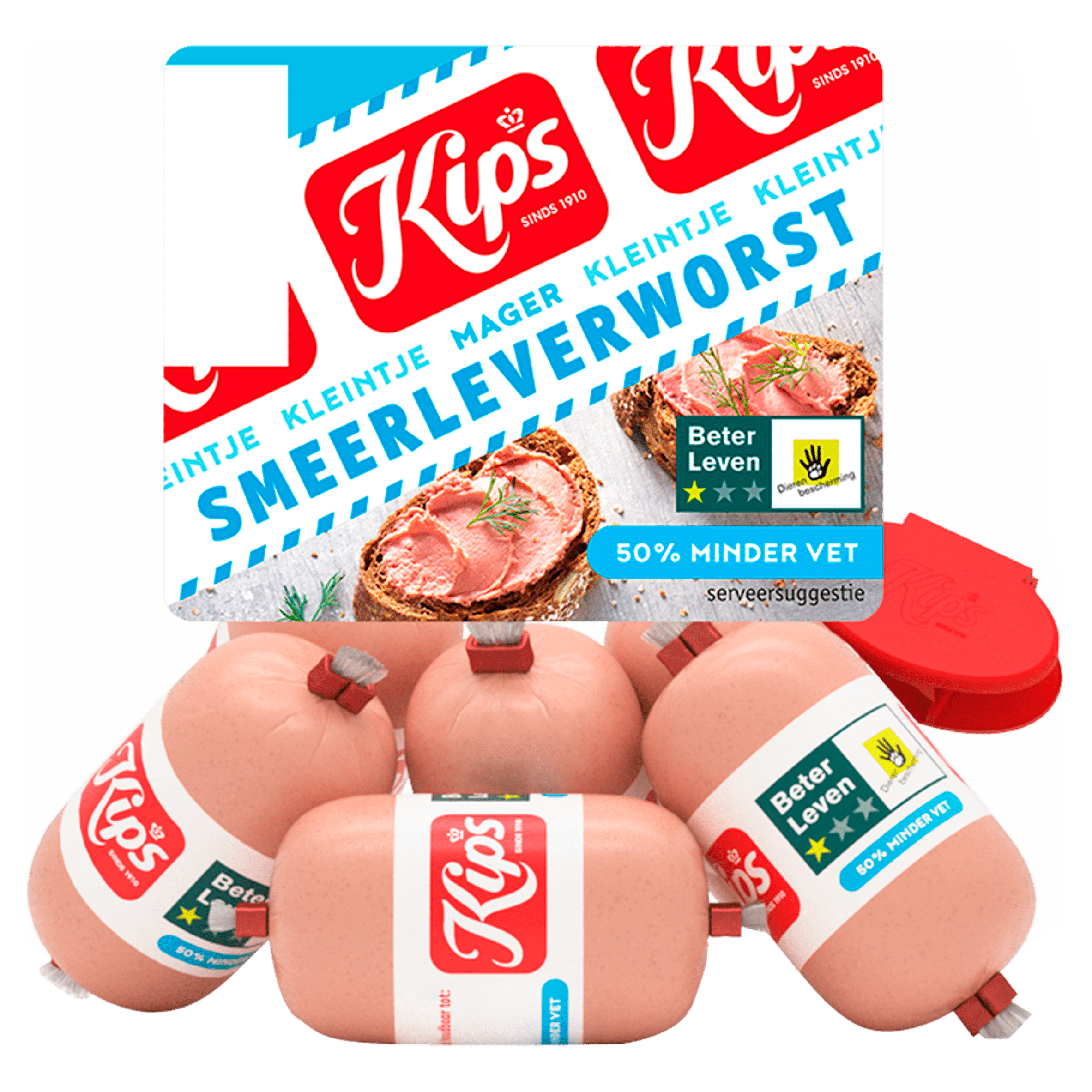 Kips Smeerleverworst kleintje mager