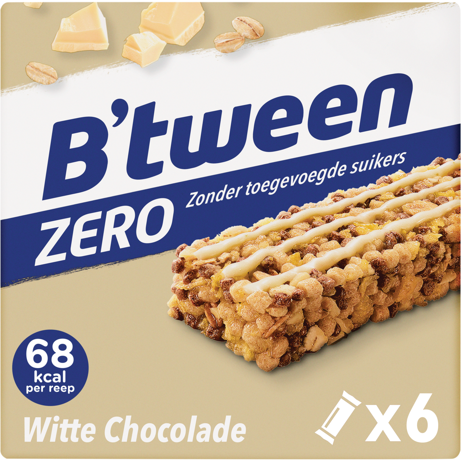 Hero B'tween mueslireep zero witte chocolade