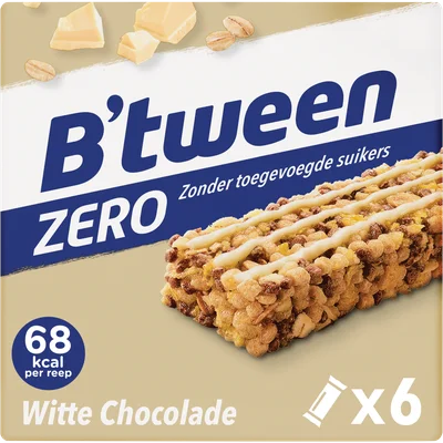 Hero B'tween mueslireep zero witte chocolade