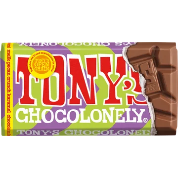 Tony's Chocolonely Reep melk pecan crunch karamel