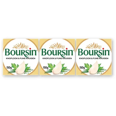 Boursin Knoflook & fijne kruiden 3pack