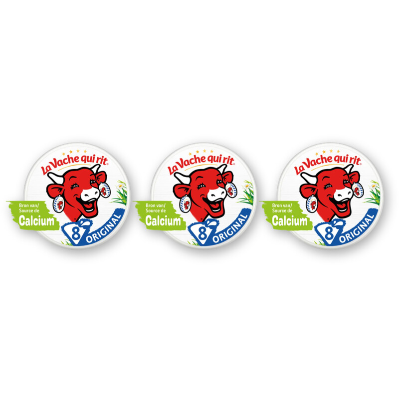 La Vache Qui Rit Smeerkaaspuntjes naturel 3-pack