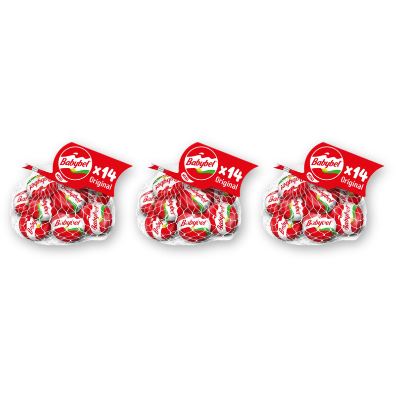 Babybel 14 jonge 45+ kaasjes 3-pack