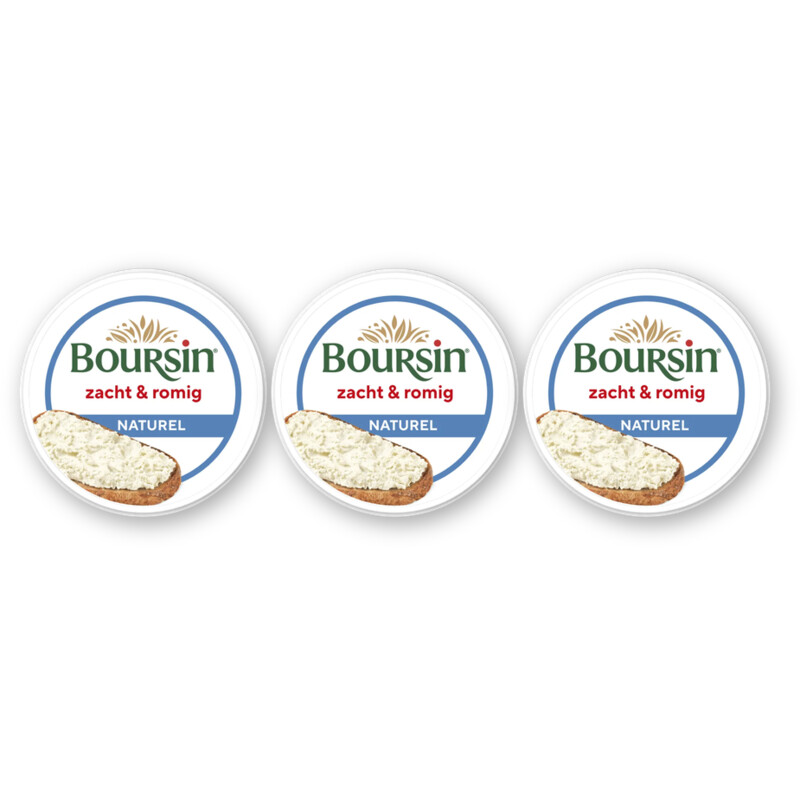 Boursin Zacht & romig naturel 3-pack