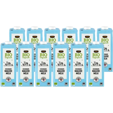 Jumbo Biologisch Houdbare Magere Melk 12 x 1 L