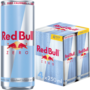 Red Bull Energy Drink Zero 4 x 250ML