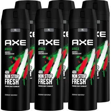 AXE Deodorant Bodyspray Africa 200 ml x 6 stuks