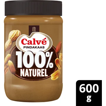 Calvé Pindakaas 100% Naturel 600 g