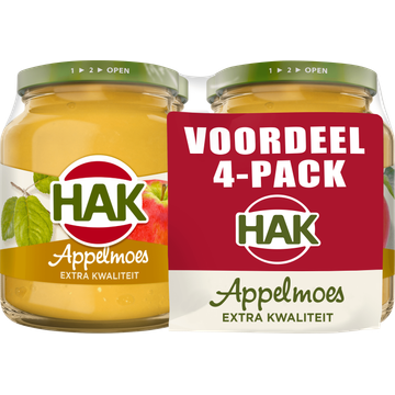 Hak Appelmoes Voordeel Pack 4 x 355 g