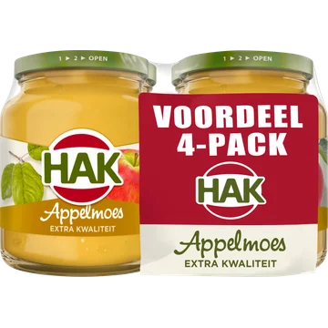 Hak Appelmoes Voordeel Pack 4 x 355 g