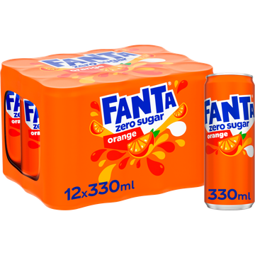 Fanta Orange zero sugar 12 x 330 ml