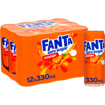 Fanta Orange zero sugar 12 x 330 ml