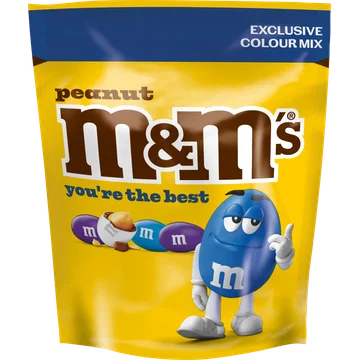 M&M's Blue Mix Chocolade en Pinda in Suikerlaagje 150g