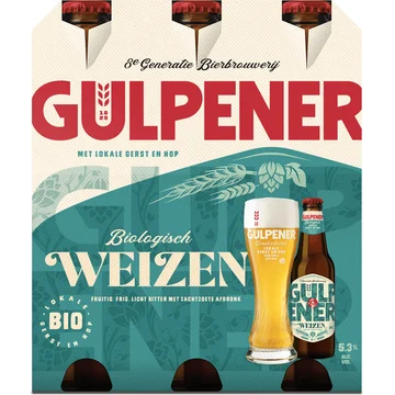 Gulpener - Ur-Weizen - BIO - Fles - 6 x 300ML