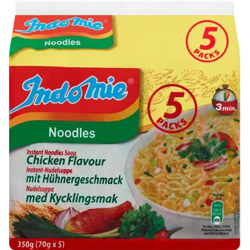 Indomie Instant Noodles Soup Chicken Flavour 5 x 70 g