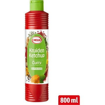 Hela Kruiden Ketchup Curry Superieur 800 ml
