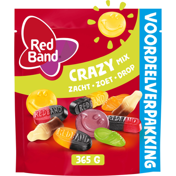 Red Band Crazy Mix Zacht Zoet Drop Voordeelverpakking 365 g