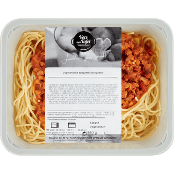 Vers Aan Tafel Vegetarische Spaghetti Bolognese 550 g