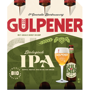 Gulpener - Ur-Hop IPA - BIO - Fles - 6 x 300ML