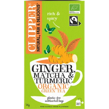 Clipper Ginger Matcha & Turmeric Organic Green Tea 20 Zakjes 36 g